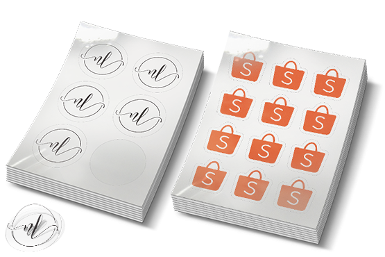 custom printing services for Clear PVC Stickers