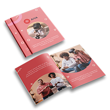 หนังสือดิจิตอลเย็บเล่มมุมหลังคา Image