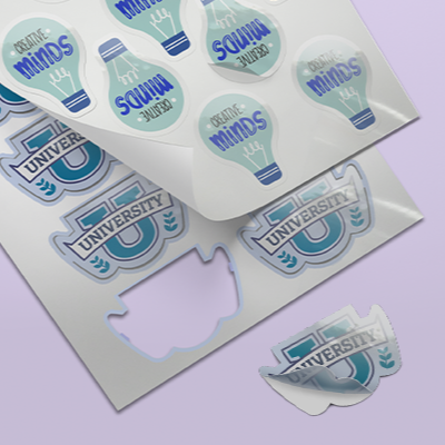 แผ่นสติกเกอร์ พีพีใส