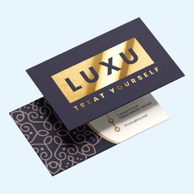 นามบัตรฟอยล์ทอง / ฟอยล์เงิน