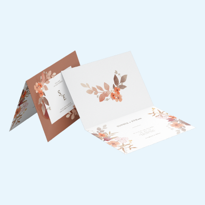 การ์ดแต่งงานพับ