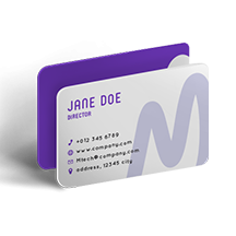 นามบัตรแบบโค้งมน Image