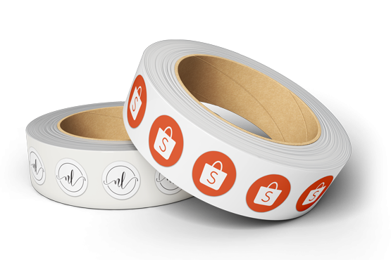 custom printing services for Round Sticker Roll