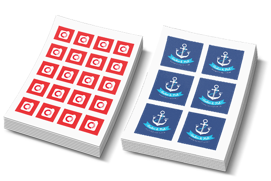custom printing services for Square Sticker Sheets