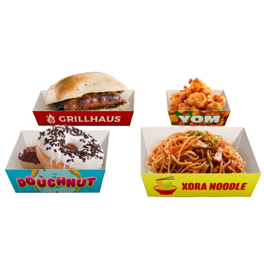 ถาดกระดาษใส่อาหาร