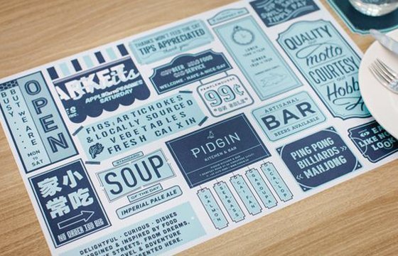 Paper placemats create a unique for your cafe and restaurant business
