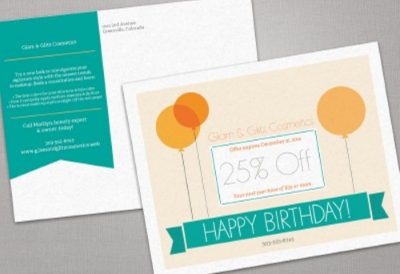 Send Poscards to communicate special birthday deals