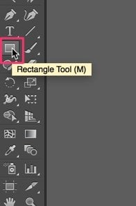 Select the rectangle tool to create a rectangle