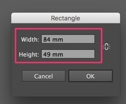 Set rectangle size to 6mm less in width and 6mm less in height than your artwork