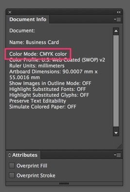 Open Document Info to verify if artwork is set to CMYK