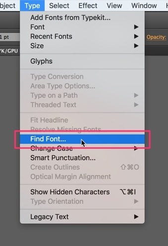 Use the tool to find all the fonts in your document